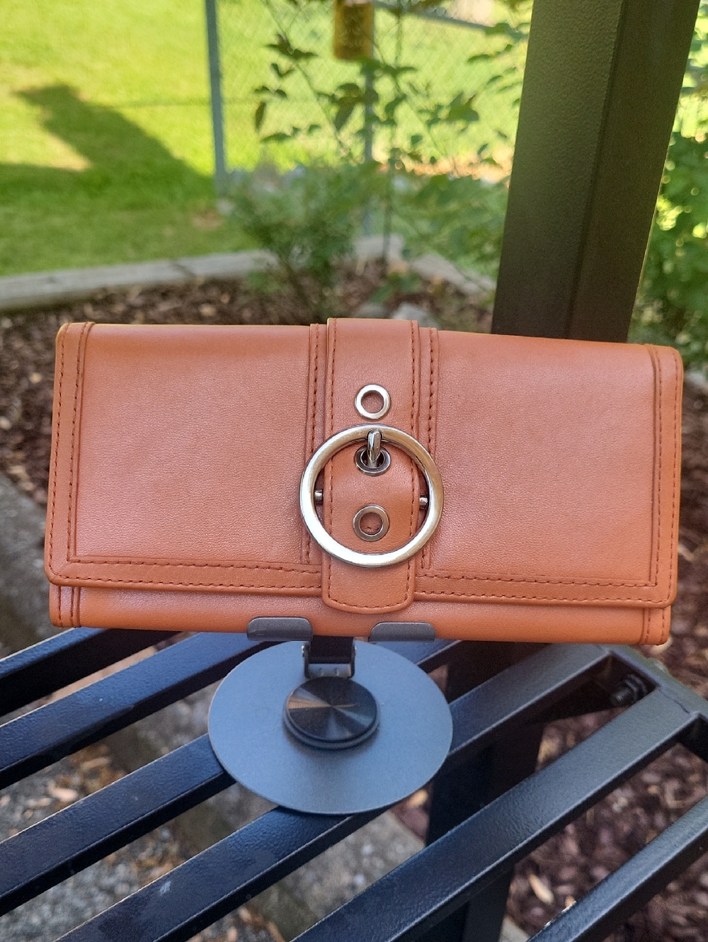 Coach Soho Buckle Trifold Wallet